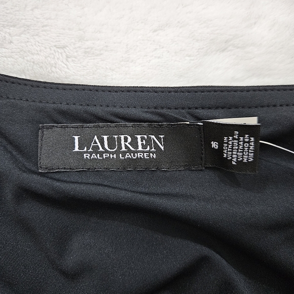 Lauren Ralph Lauren Long Sleeve Scoop Neck Midi Dress Women’s Size 16 - Picture 4 of 6